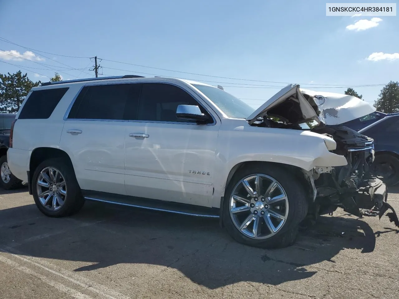 2017 Chevrolet Tahoe K1500 Premier VIN: 1GNSKCKC4HR384181 Lot: 72022994