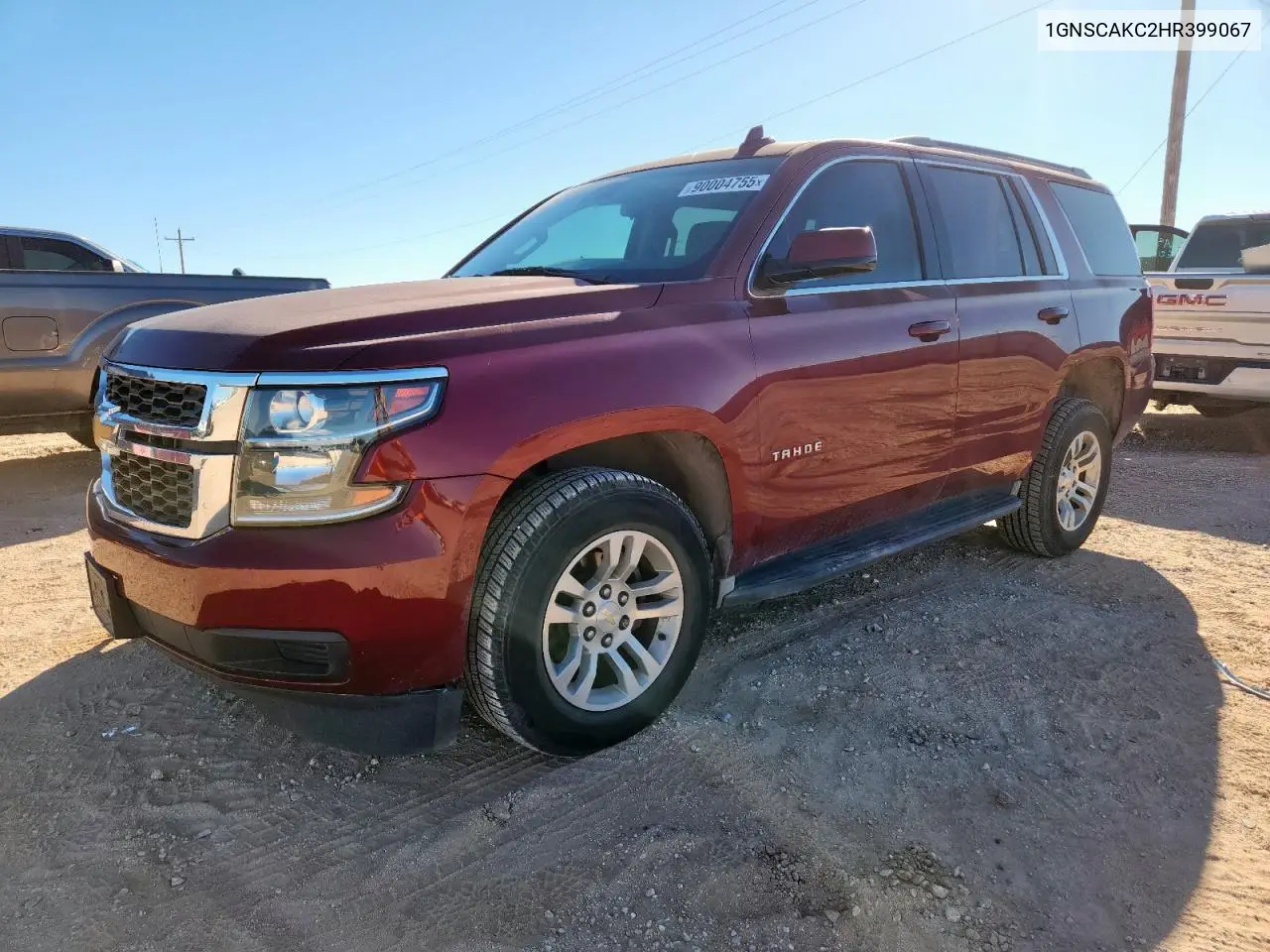 1GNSCAKC2HR399067 2017 Chevrolet Tahoe C1500 Ls