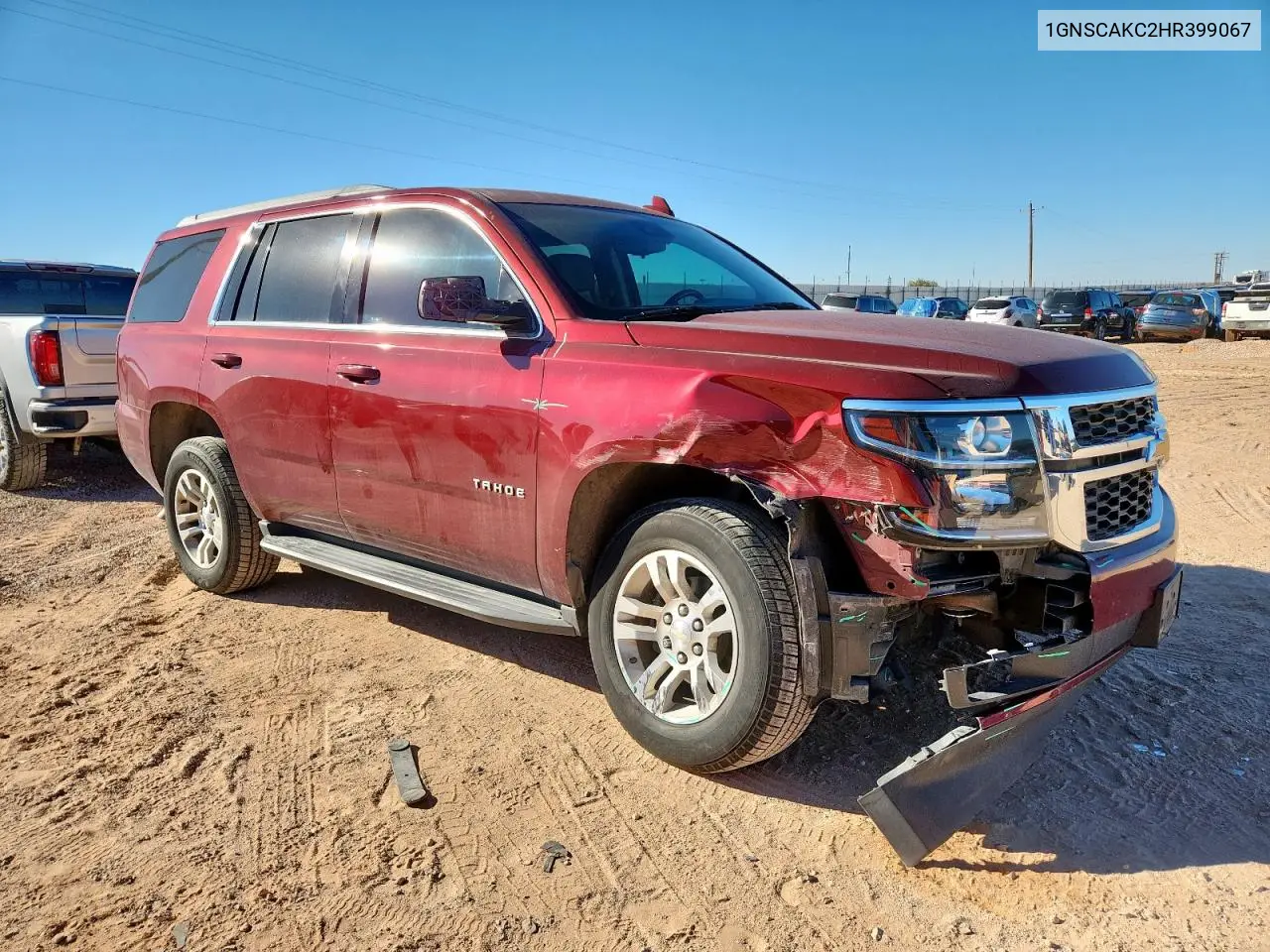 1GNSCAKC2HR399067 2017 Chevrolet Tahoe C1500 Ls