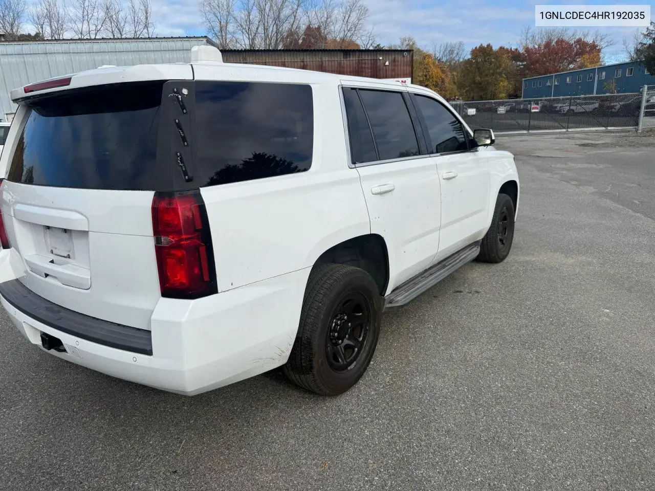 1GNLCDEC4HR192035 2017 Chevrolet Tahoe Police