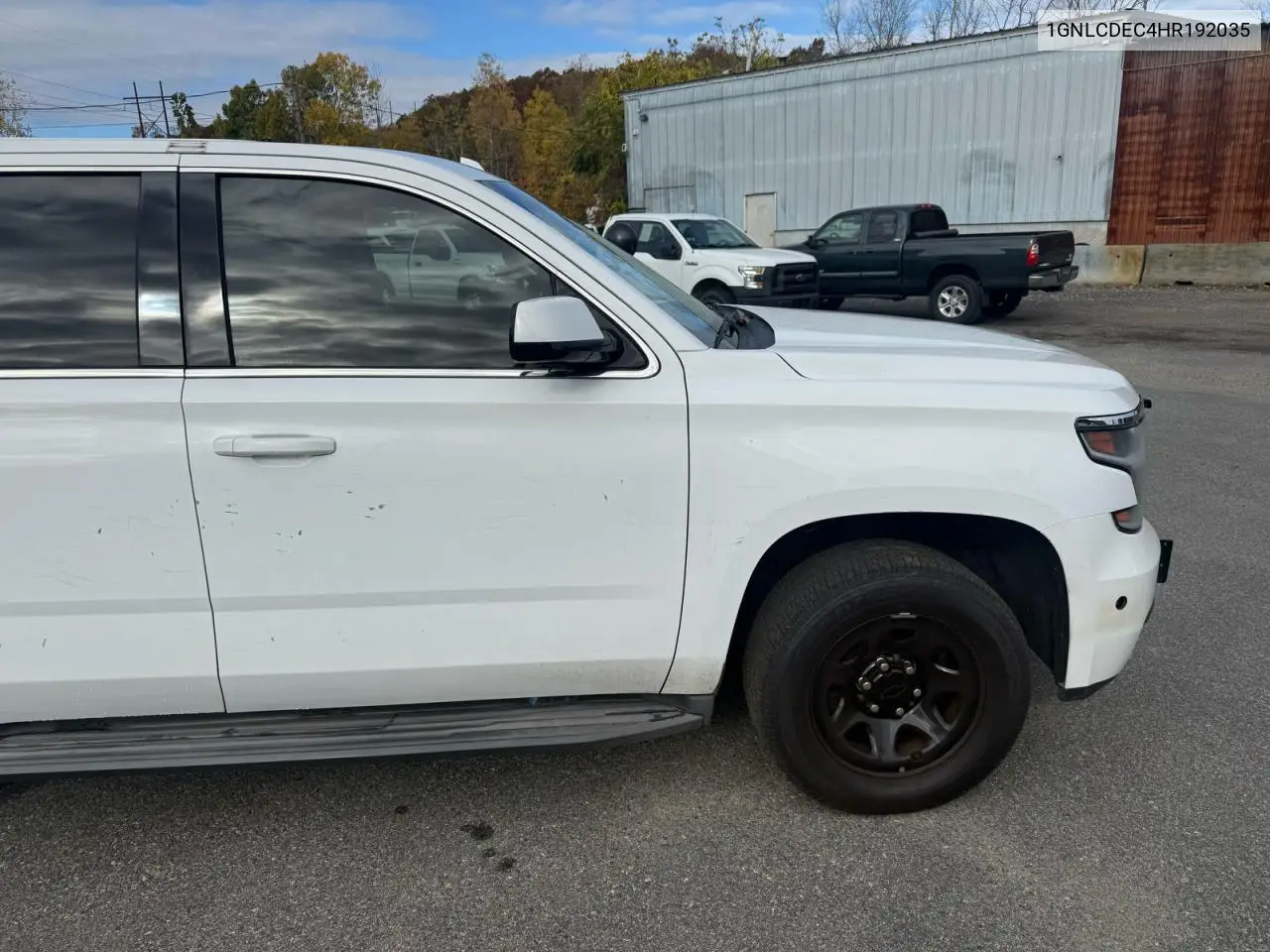 1GNLCDEC4HR192035 2017 Chevrolet Tahoe Police