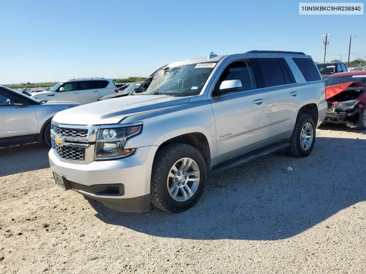 1GNSKBKC9HR238840 2017 Chevrolet Tahoe K1500 Lt