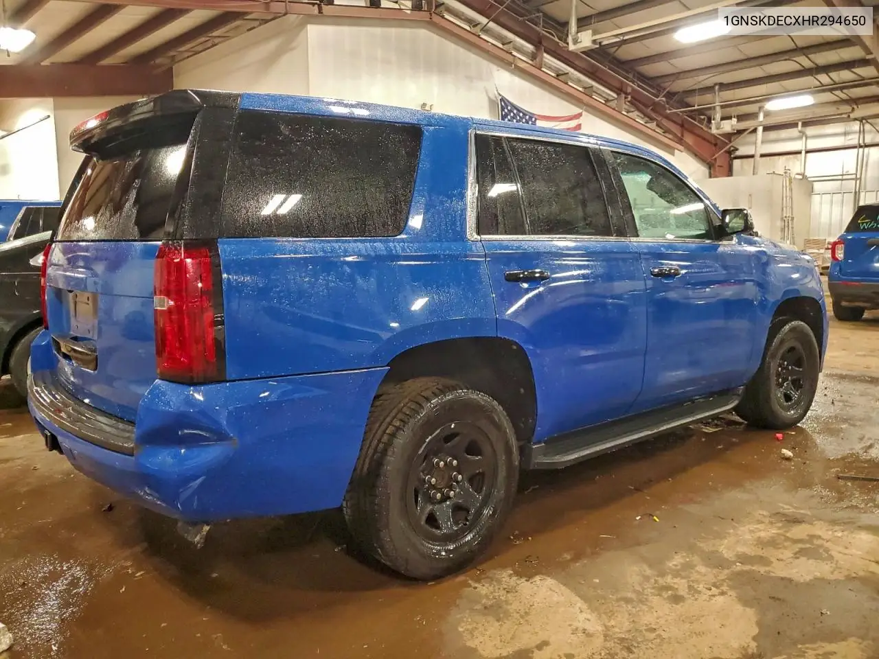 1GNSKDECXHR294650 2017 Chevrolet Tahoe Police