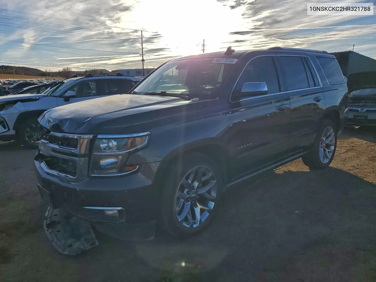 1GNSKCKC2HR321788 2017 Chevrolet Tahoe K1500 Premier