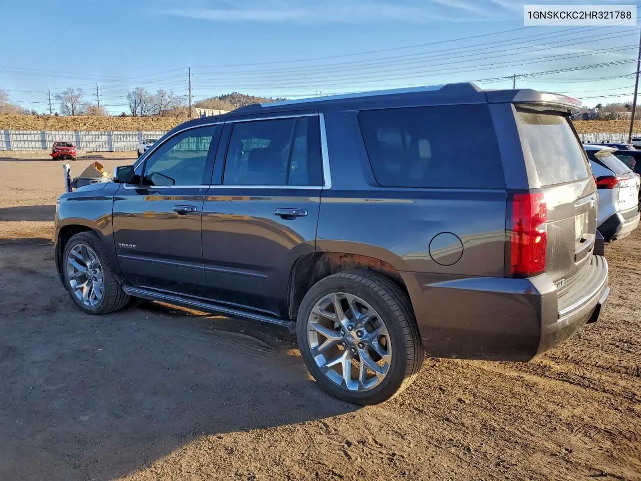 1GNSKCKC2HR321788 2017 Chevrolet Tahoe K1500 Premier