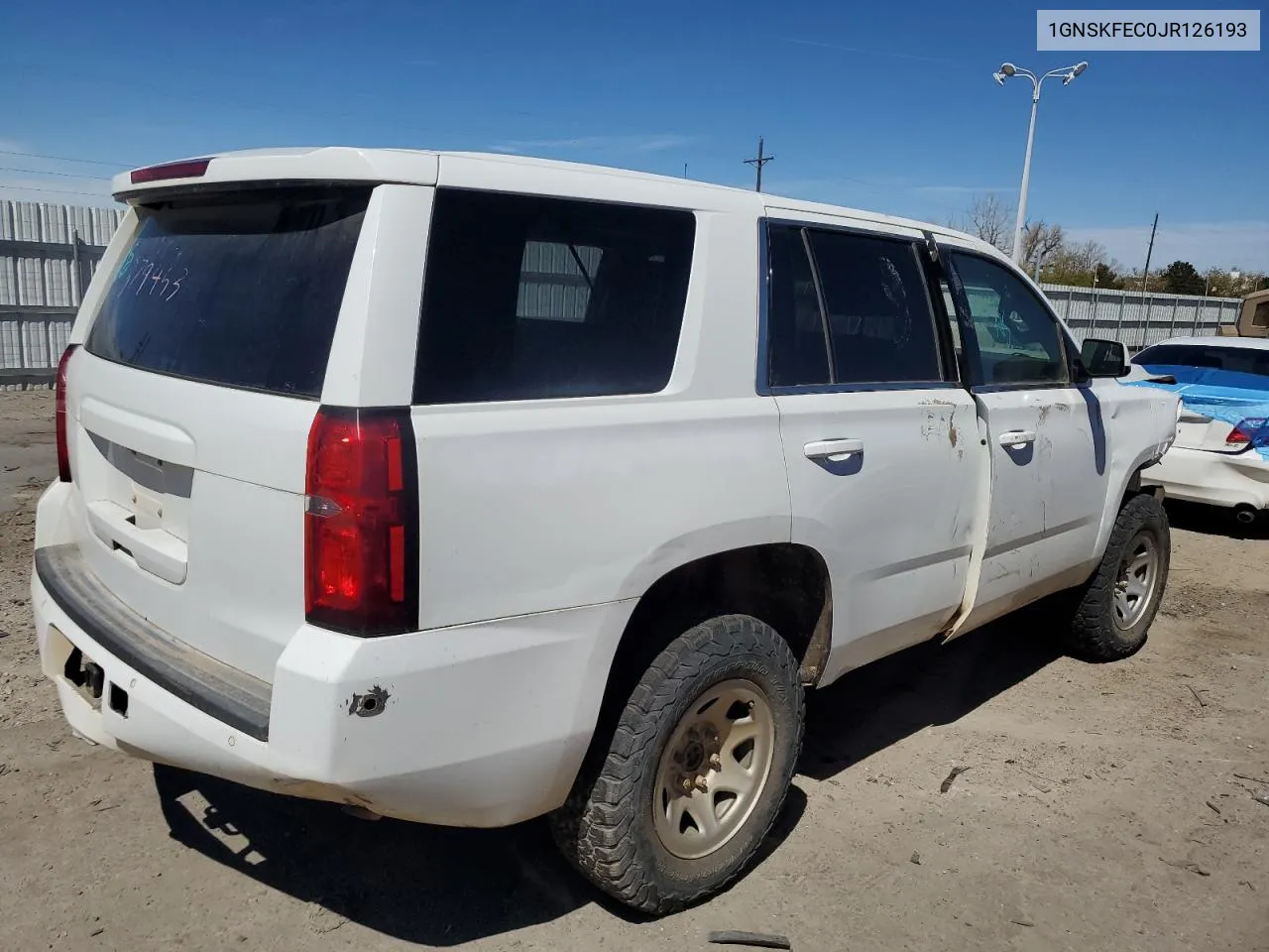 2018 Chevrolet Tahoe Special VIN: 1GNSKFEC0JR126193 Lot: 49753054