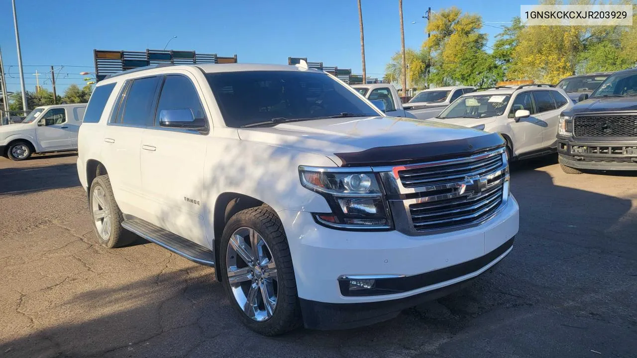 1GNSKCKCXJR203929 2018 Chevrolet Tahoe K1500 Premier