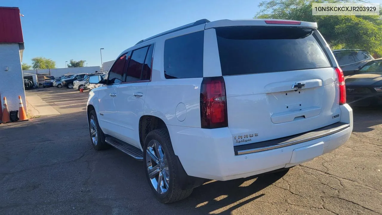 1GNSKCKCXJR203929 2018 Chevrolet Tahoe K1500 Premier