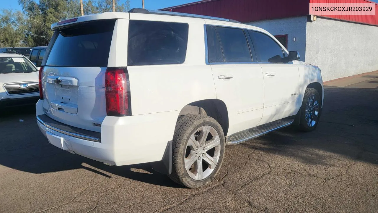 1GNSKCKCXJR203929 2018 Chevrolet Tahoe K1500 Premier