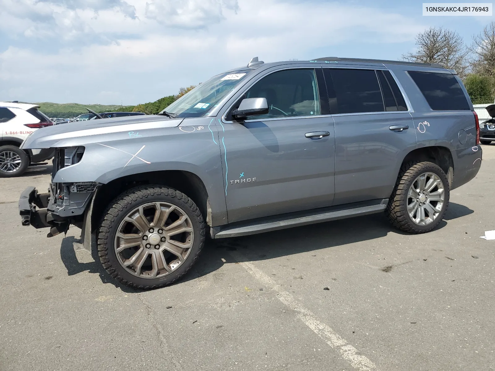 2018 Chevrolet Tahoe K1500 Ls VIN: 1GNSKAKC4JR176943 Lot: 67450594