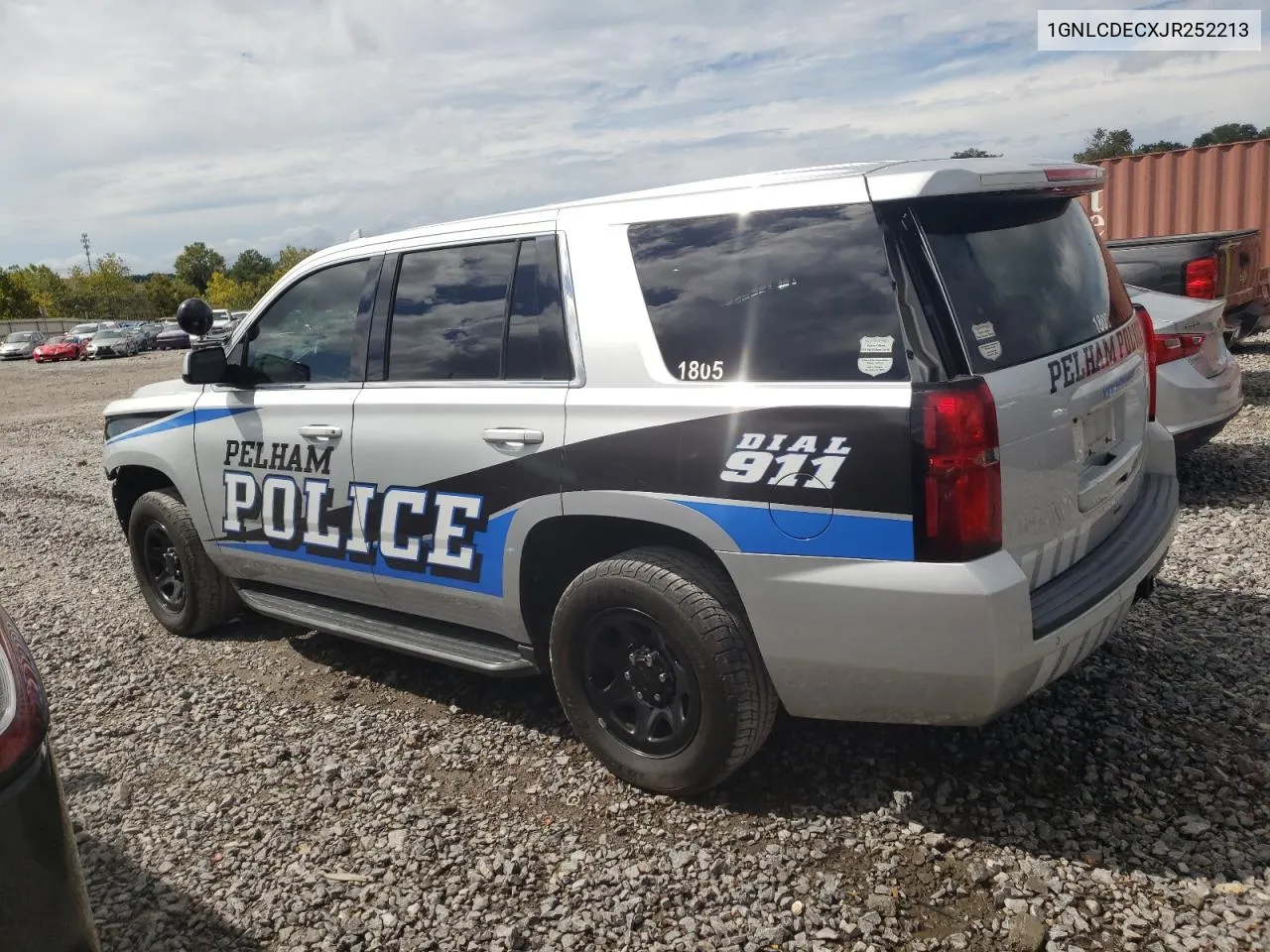 2018 Chevrolet Tahoe Police VIN: 1GNLCDECXJR252213 Lot: 70711004