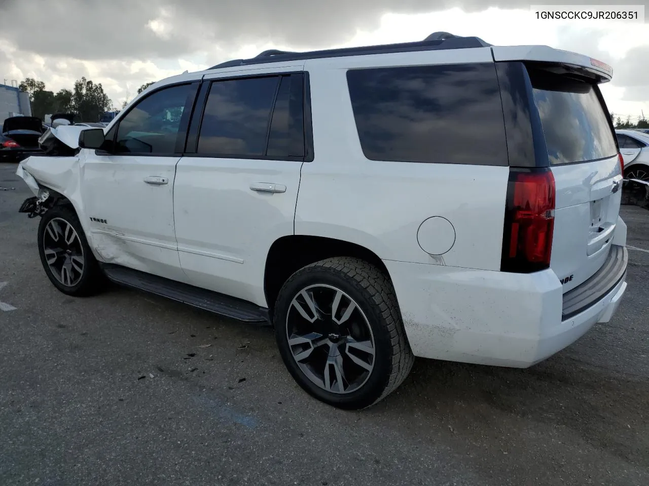 2018 Chevrolet Tahoe C1500 Premier VIN: 1GNSCCKC9JR206351 Lot: 71756424