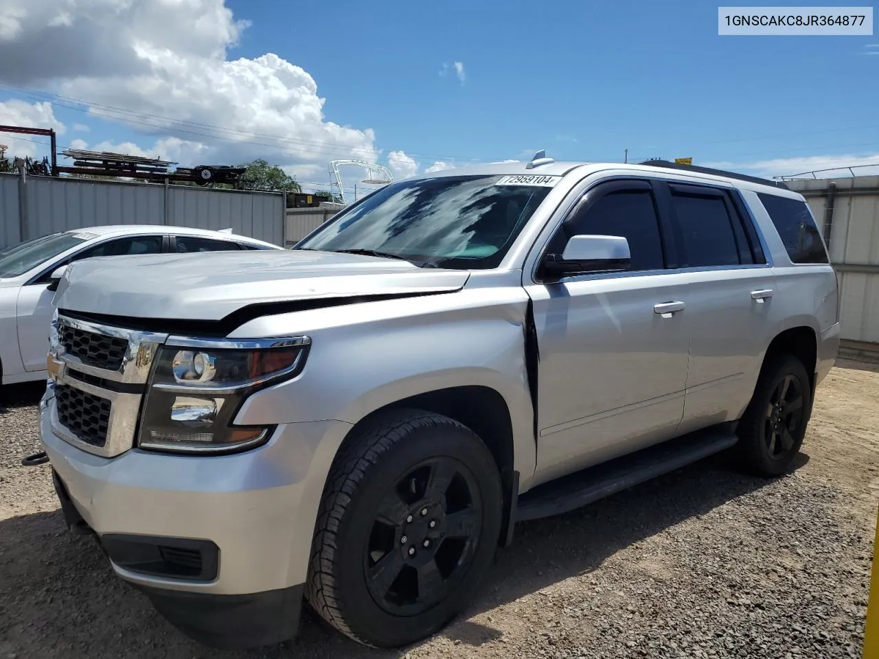 2018 Chevrolet Tahoe C1500 Ls VIN: 1GNSCAKC8JR364877 Lot: 72959104