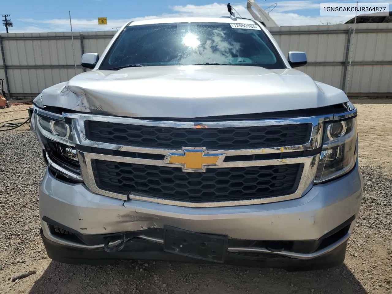 2018 Chevrolet Tahoe C1500 Ls VIN: 1GNSCAKC8JR364877 Lot: 72959104