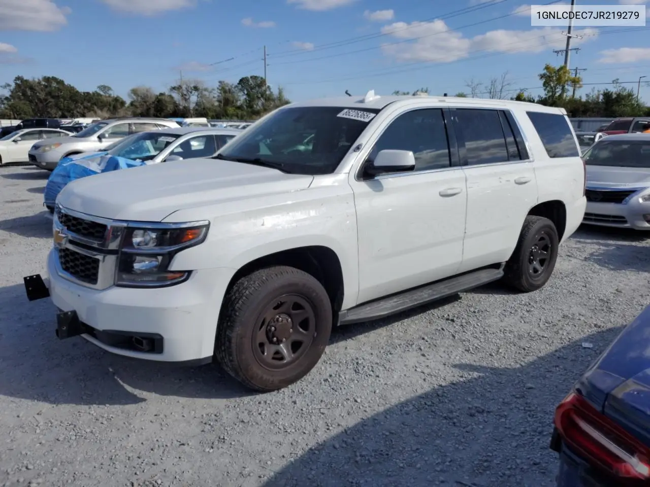 1GNLCDEC7JR219279 2018 Chevrolet Tahoe Police