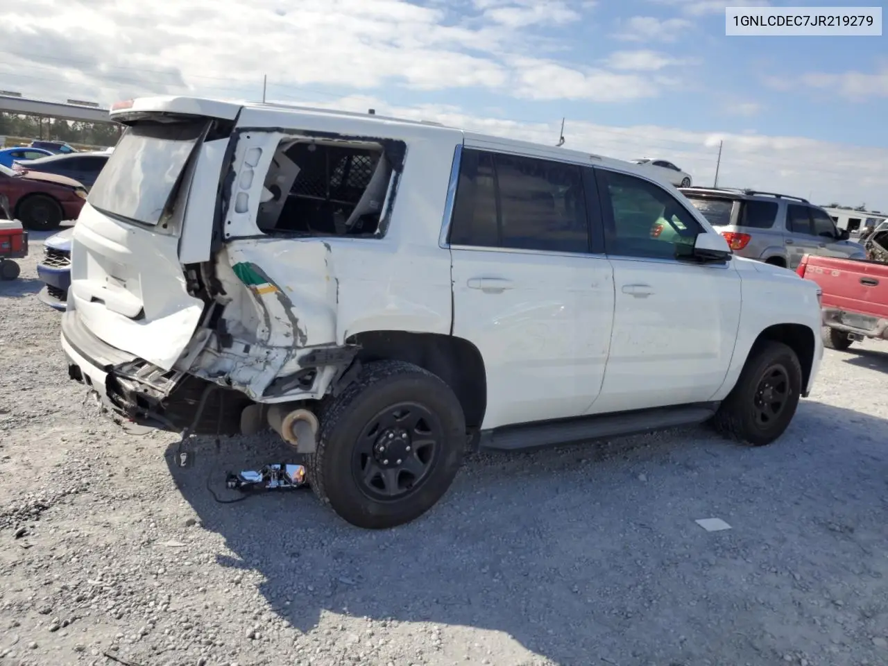 1GNLCDEC7JR219279 2018 Chevrolet Tahoe Police