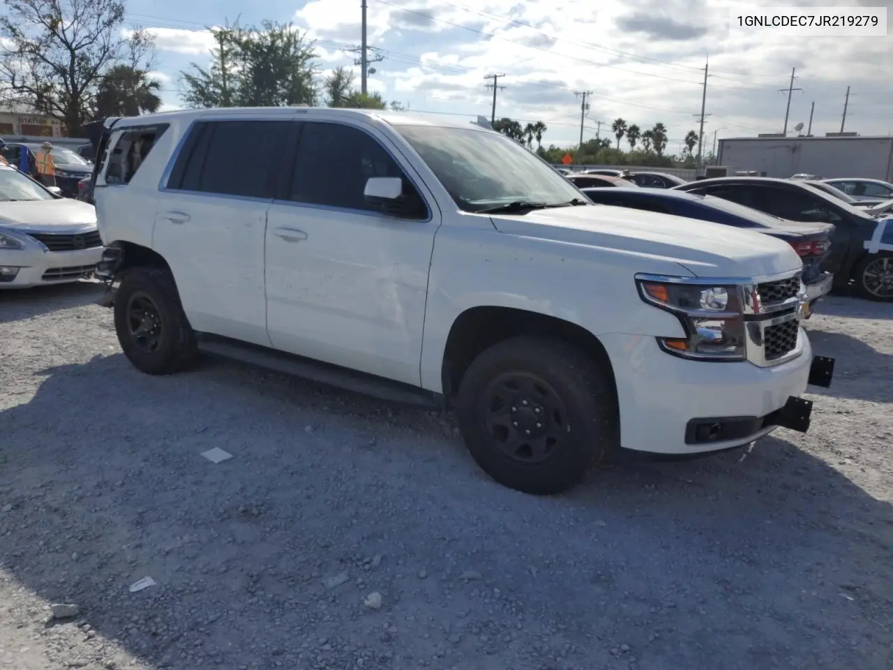 1GNLCDEC7JR219279 2018 Chevrolet Tahoe Police