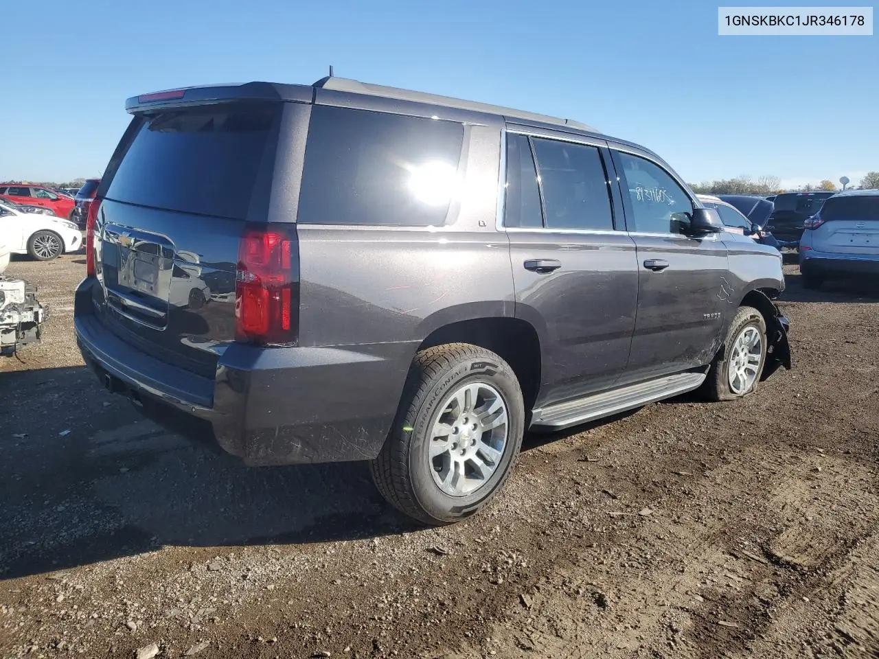 1GNSKBKC1JR346178 2018 Chevrolet Tahoe K1500 Lt