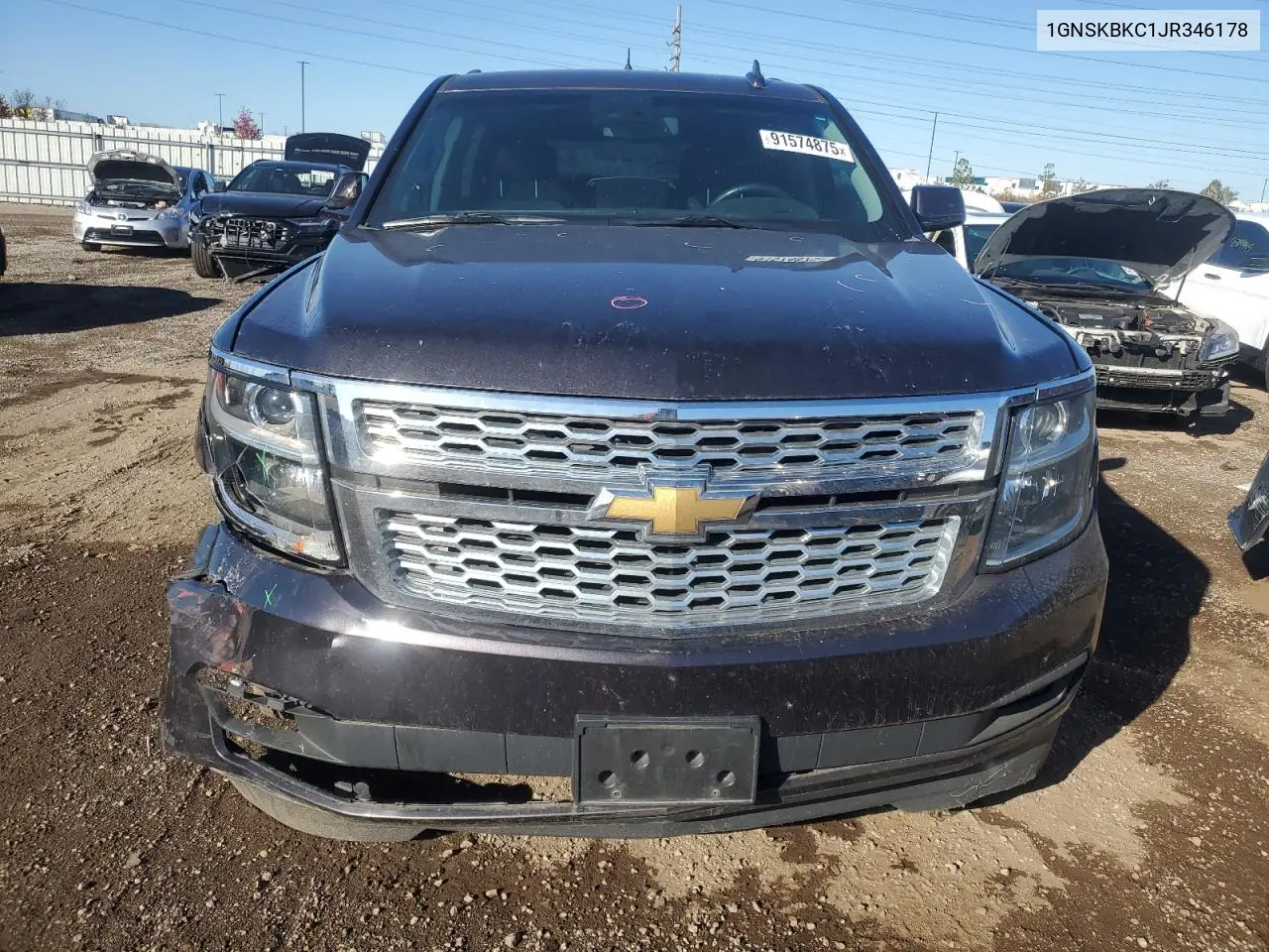 1GNSKBKC1JR346178 2018 Chevrolet Tahoe K1500 Lt