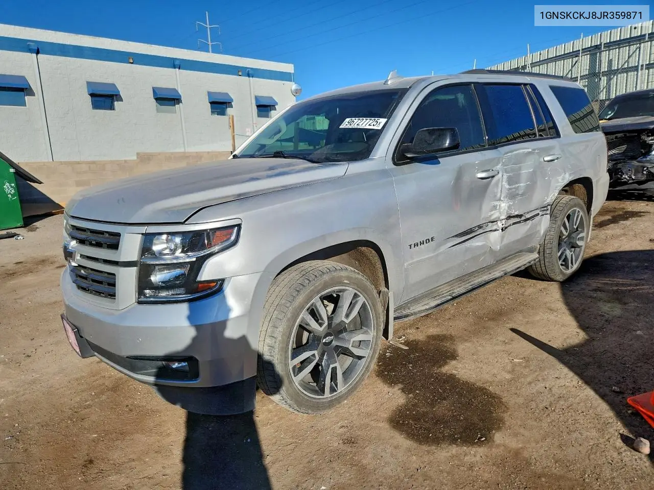 1GNSKCKJ8JR359871 2018 Chevrolet Tahoe K1500 Premier
