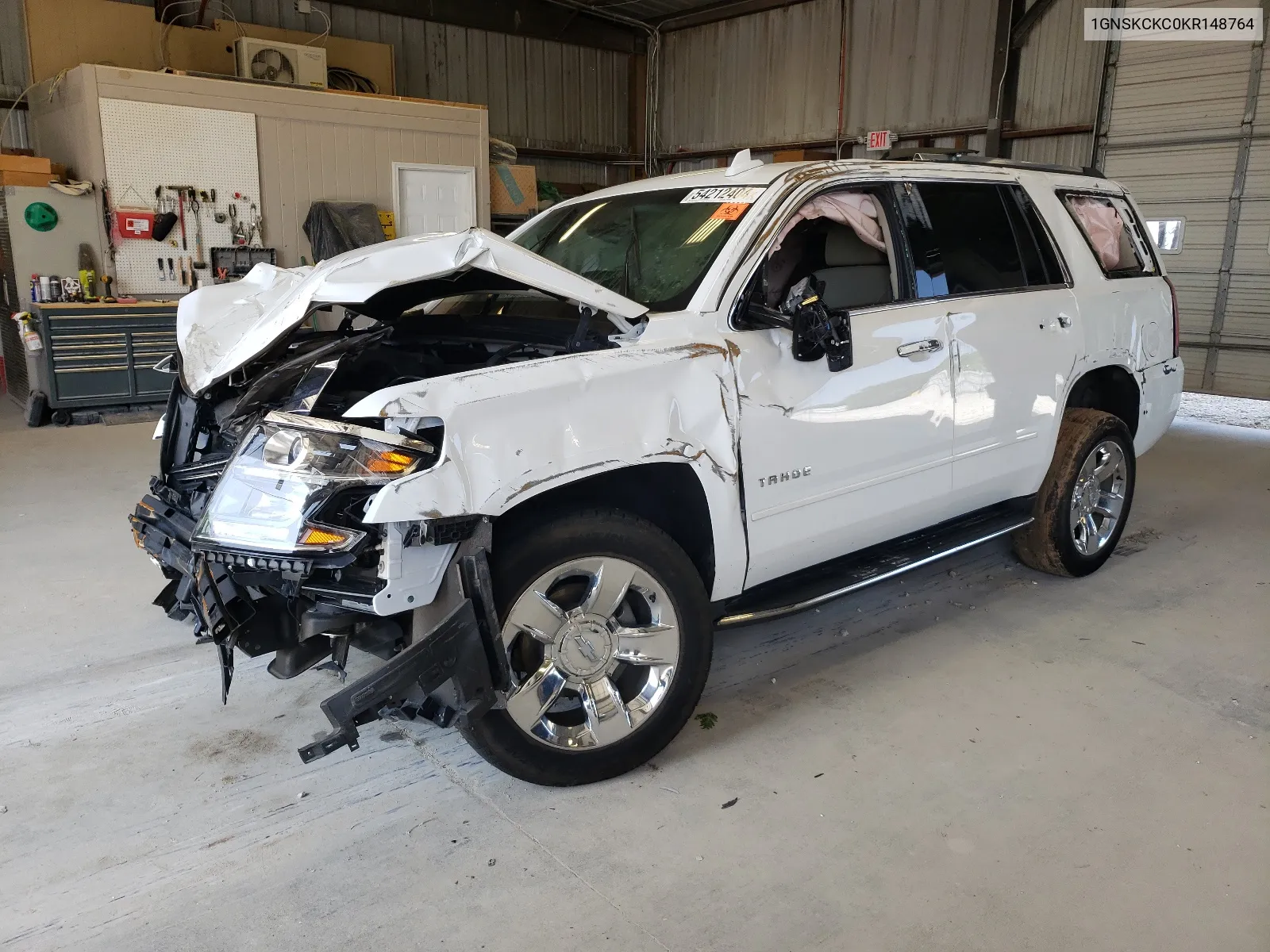 2019 Chevrolet Tahoe K1500 Premier VIN: 1GNSKCKC0KR148764 Lot: 54212404