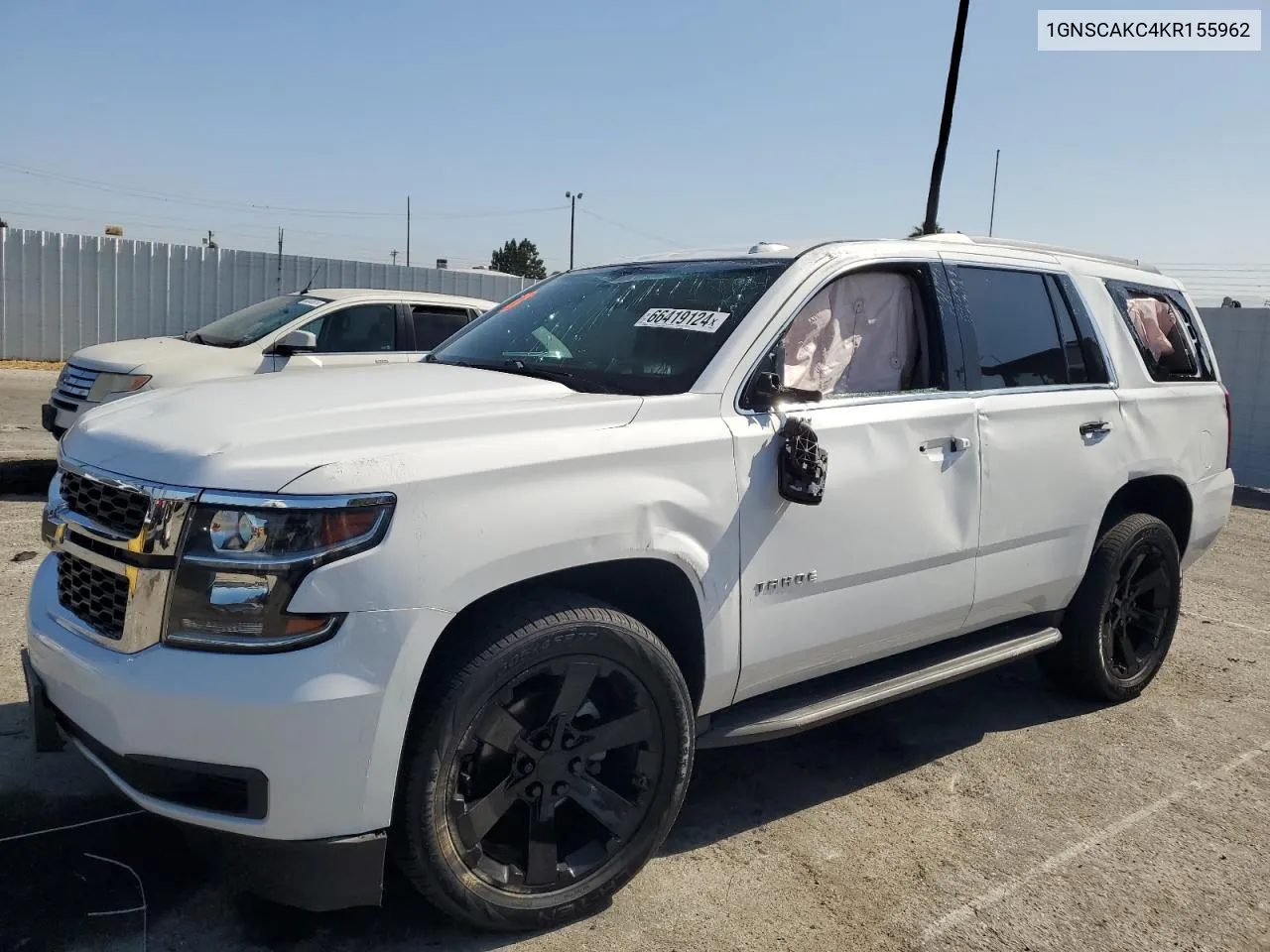 2019 Chevrolet Tahoe C1500 Ls VIN: 1GNSCAKC4KR155962 Lot: 66419124