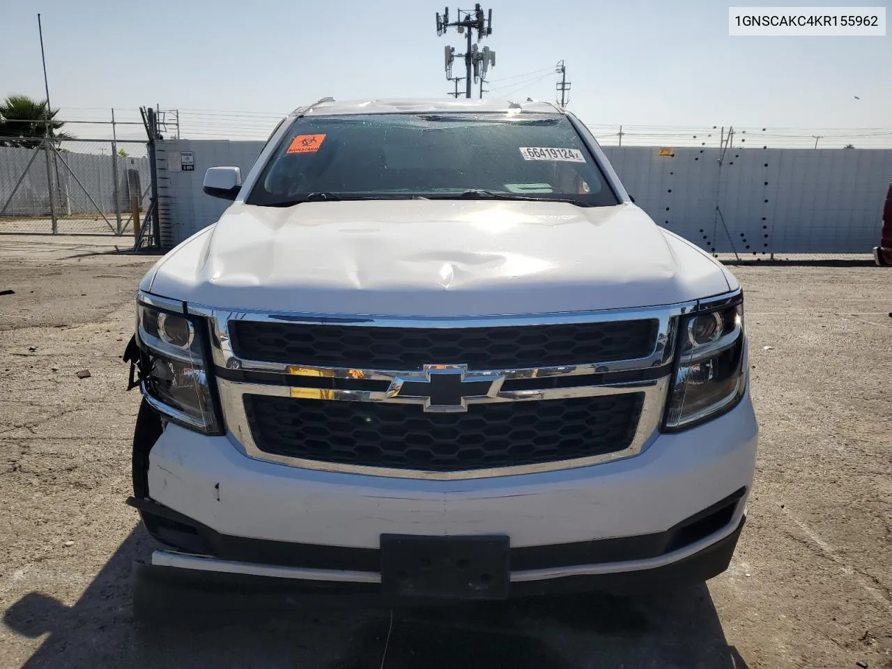 2019 Chevrolet Tahoe C1500 Ls VIN: 1GNSCAKC4KR155962 Lot: 66419124