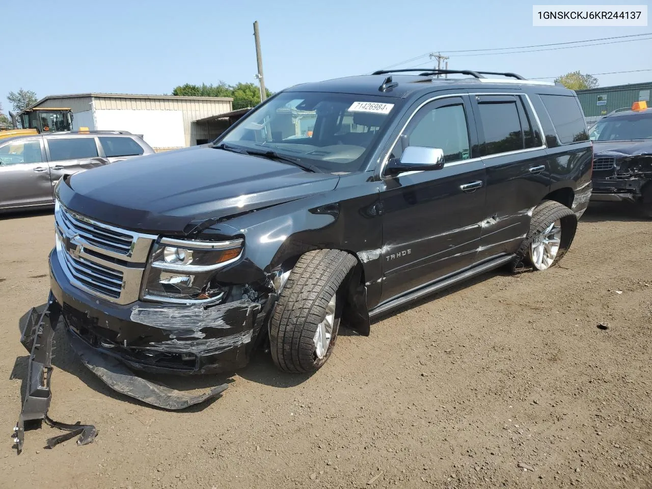 2019 Chevrolet Tahoe K1500 Premier VIN: 1GNSKCKJ6KR244137 Lot: 71426984