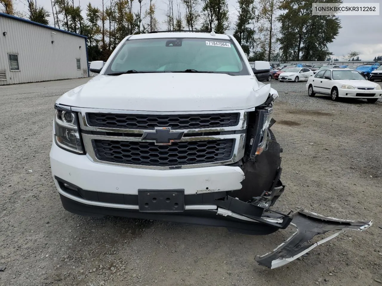 2019 Chevrolet Tahoe K1500 Lt VIN: 1GNSKBKC5KR312262 Lot: 71847564