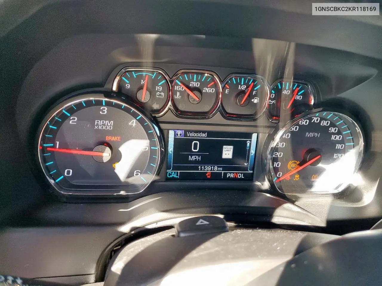 1GNSCBKC2KR118169 2019 Chevrolet Tahoe C1500 Lt