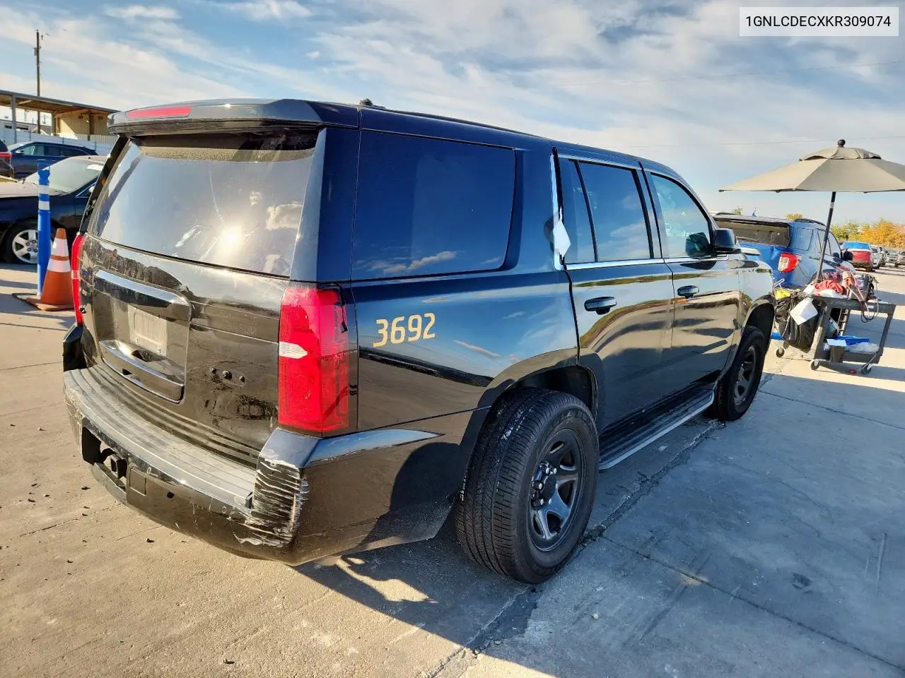 1GNLCDECXKR309074 2019 Chevrolet Tahoe Police