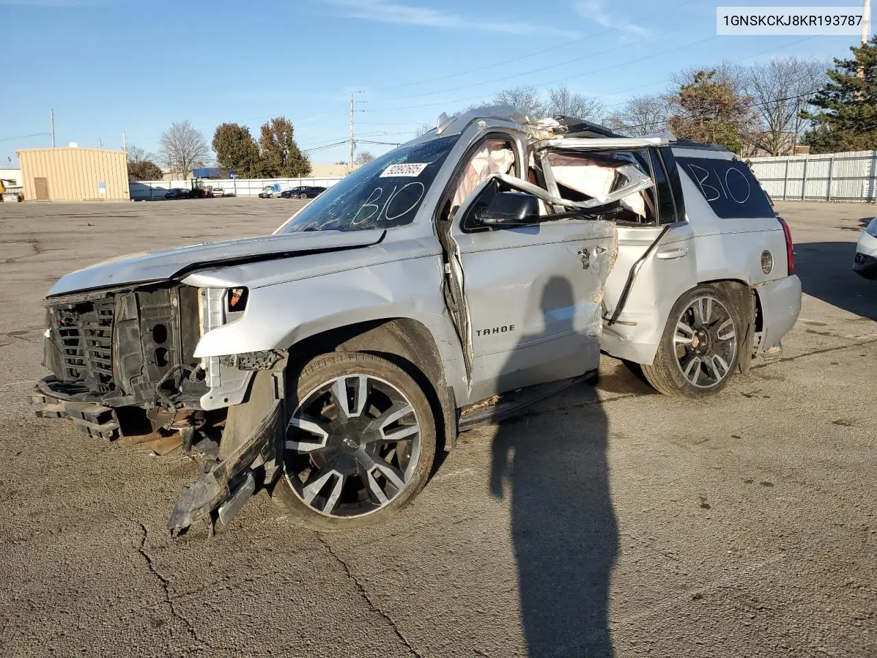1GNSKCKJ8KR193787 2019 Chevrolet Tahoe K1500 Premier