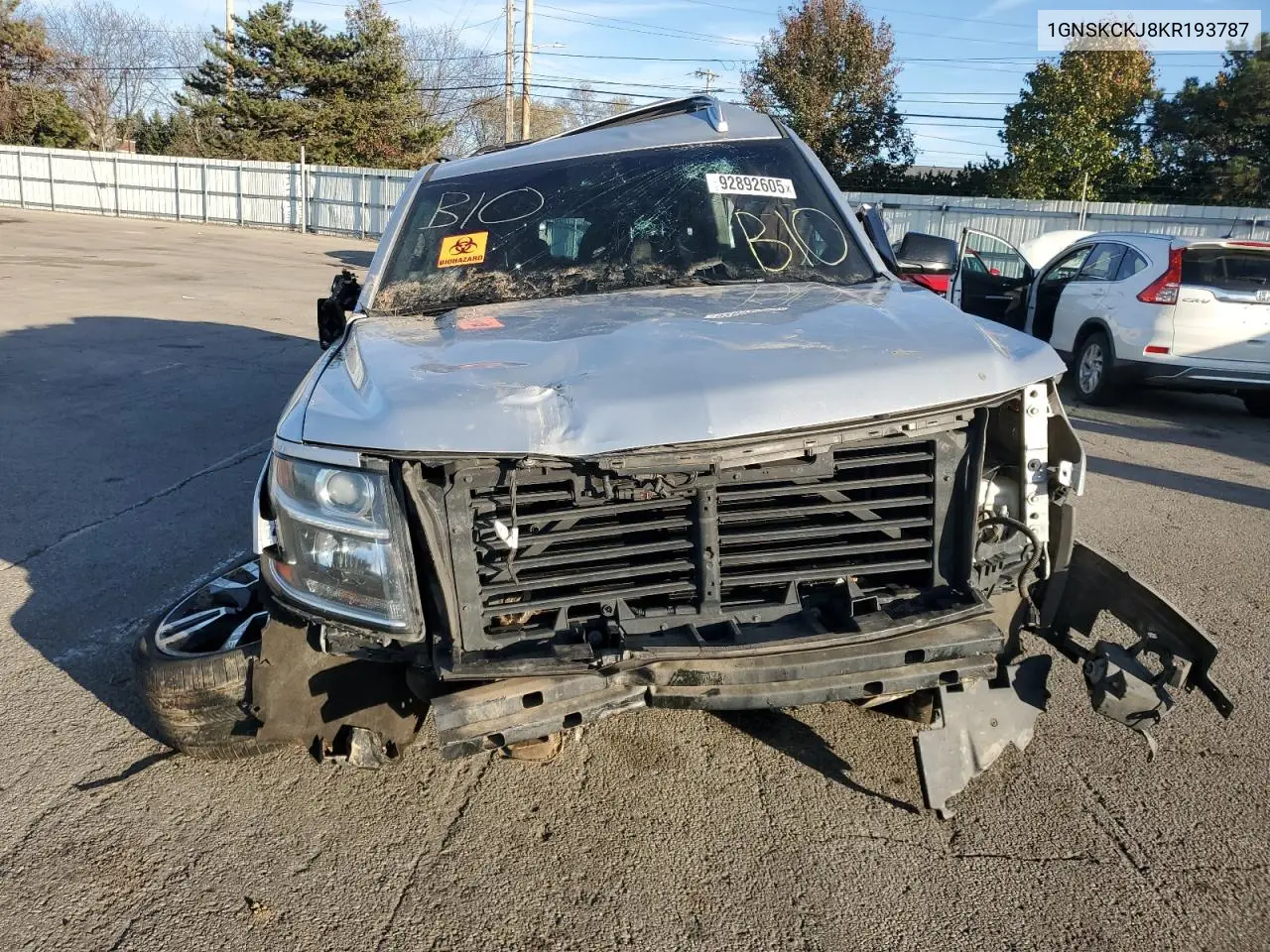 1GNSKCKJ8KR193787 2019 Chevrolet Tahoe K1500 Premier