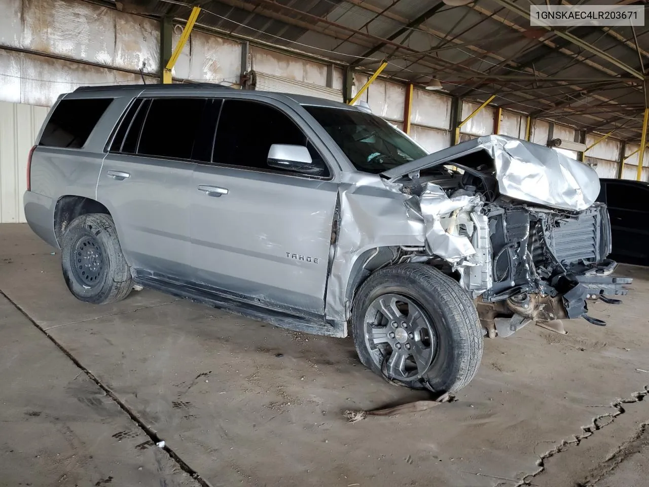 2020 Chevrolet Tahoe K1500 Ls VIN: 1GNSKAEC4LR203671 Lot: 59648764