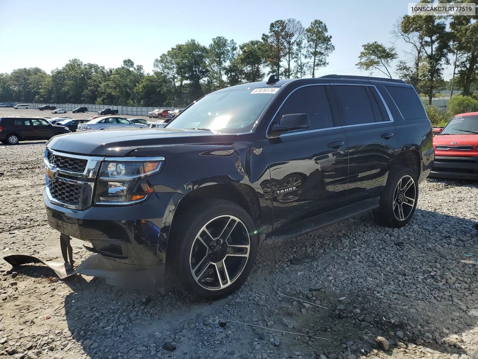 2020 Chevrolet Tahoe C1500 Ls VIN: 1GNSCAKC7LR177519 Lot: 67076174