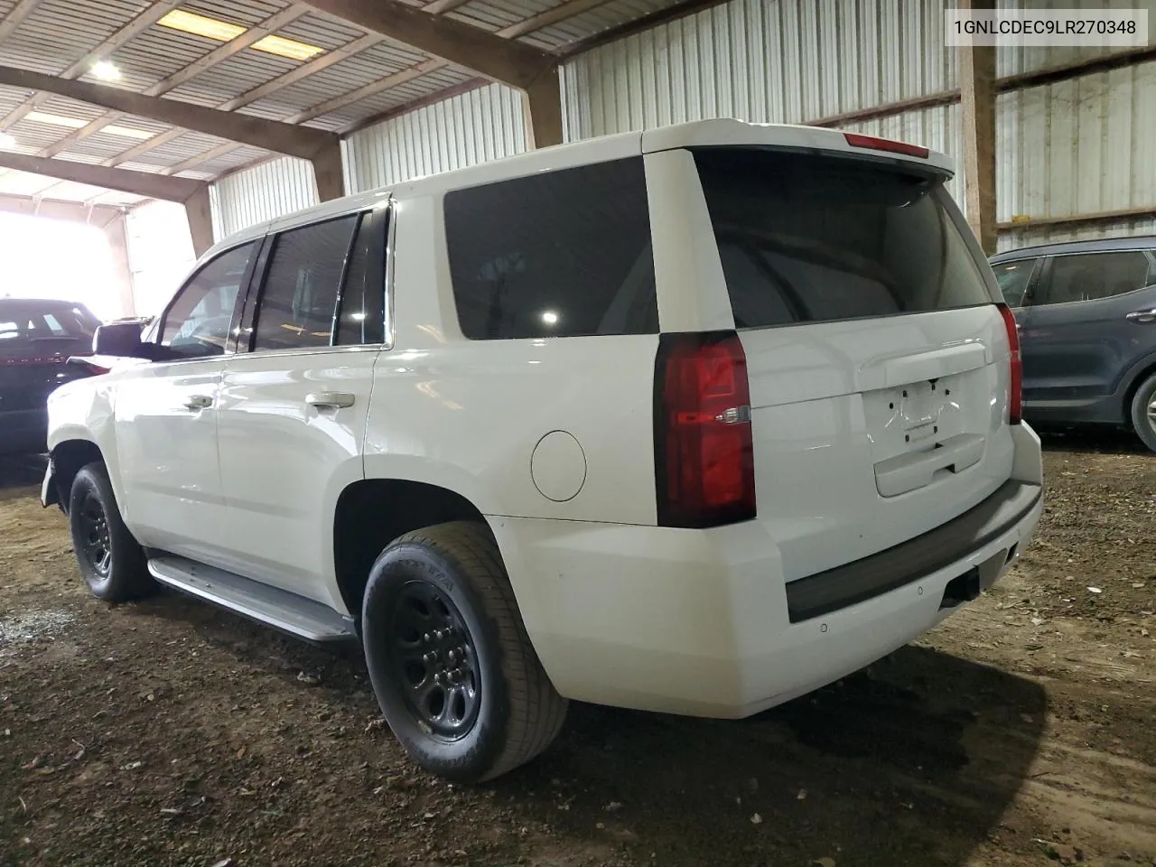 2020 Chevrolet Tahoe Police VIN: 1GNLCDEC9LR270348 Lot: 68104424