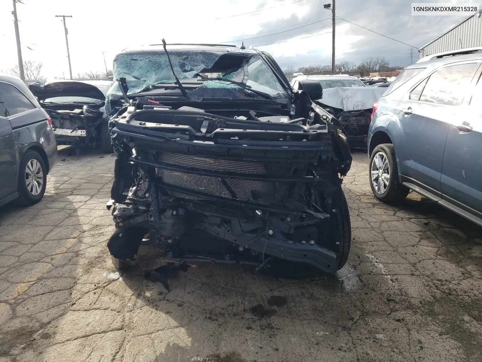 1GNSKNKDXMR215328 2021 Chevrolet Tahoe K1500 Lt