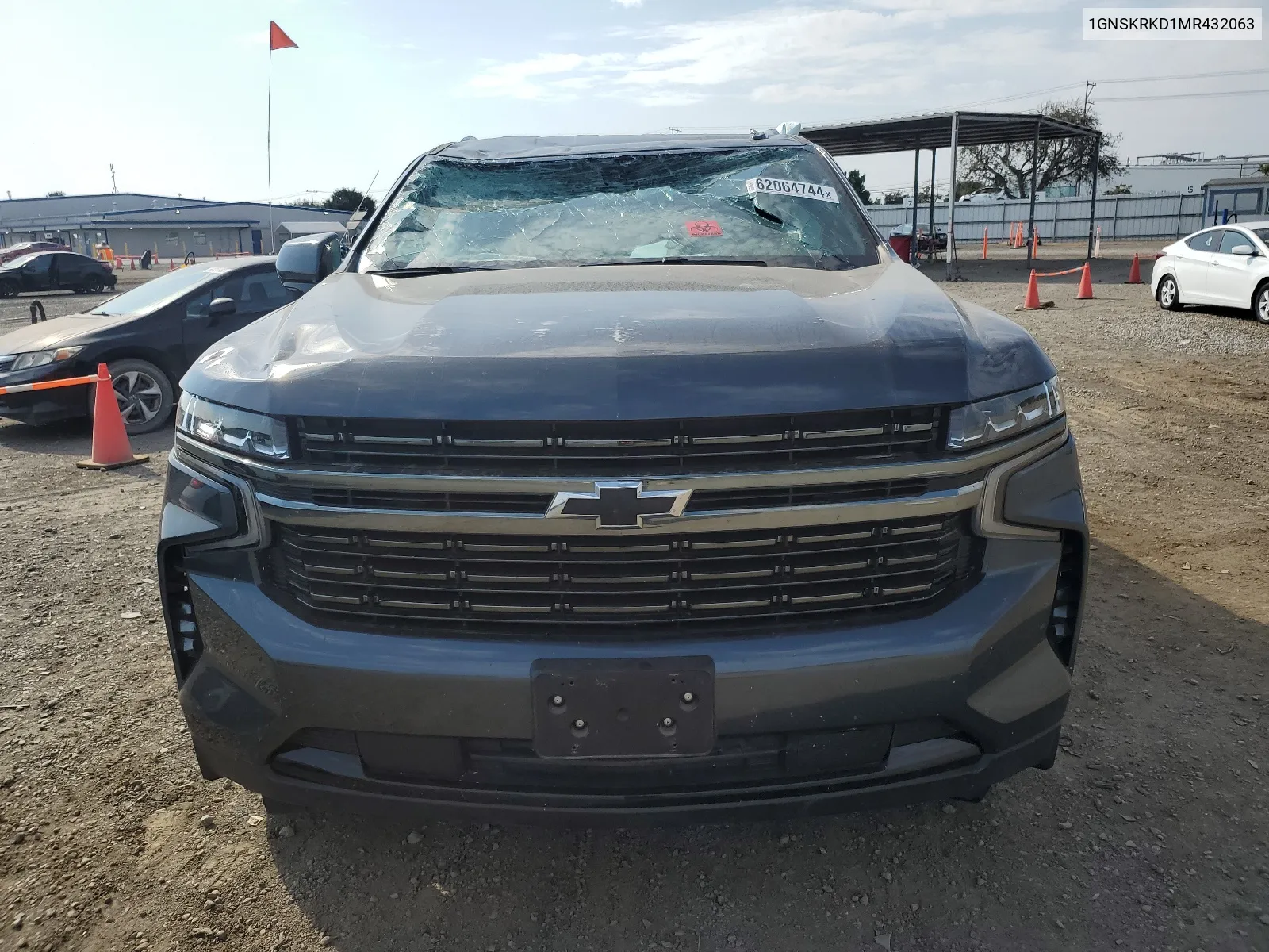 2021 Chevrolet Tahoe K1500 Rst VIN: 1GNSKRKD1MR432063 Lot: 62064744