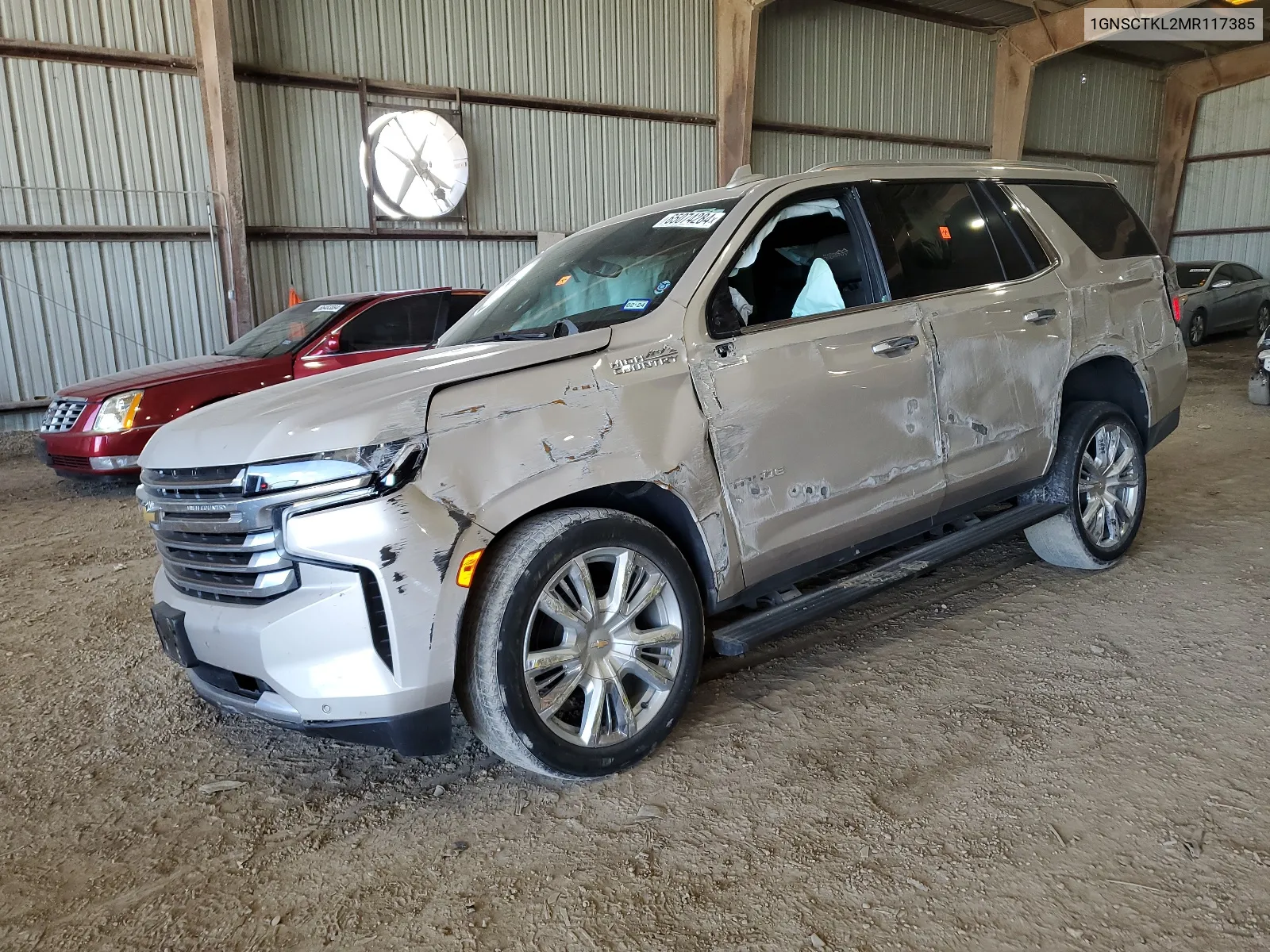 2021 Chevrolet Tahoe C1500 High Country VIN: 1GNSCTKL2MR117385 Lot: 65074284