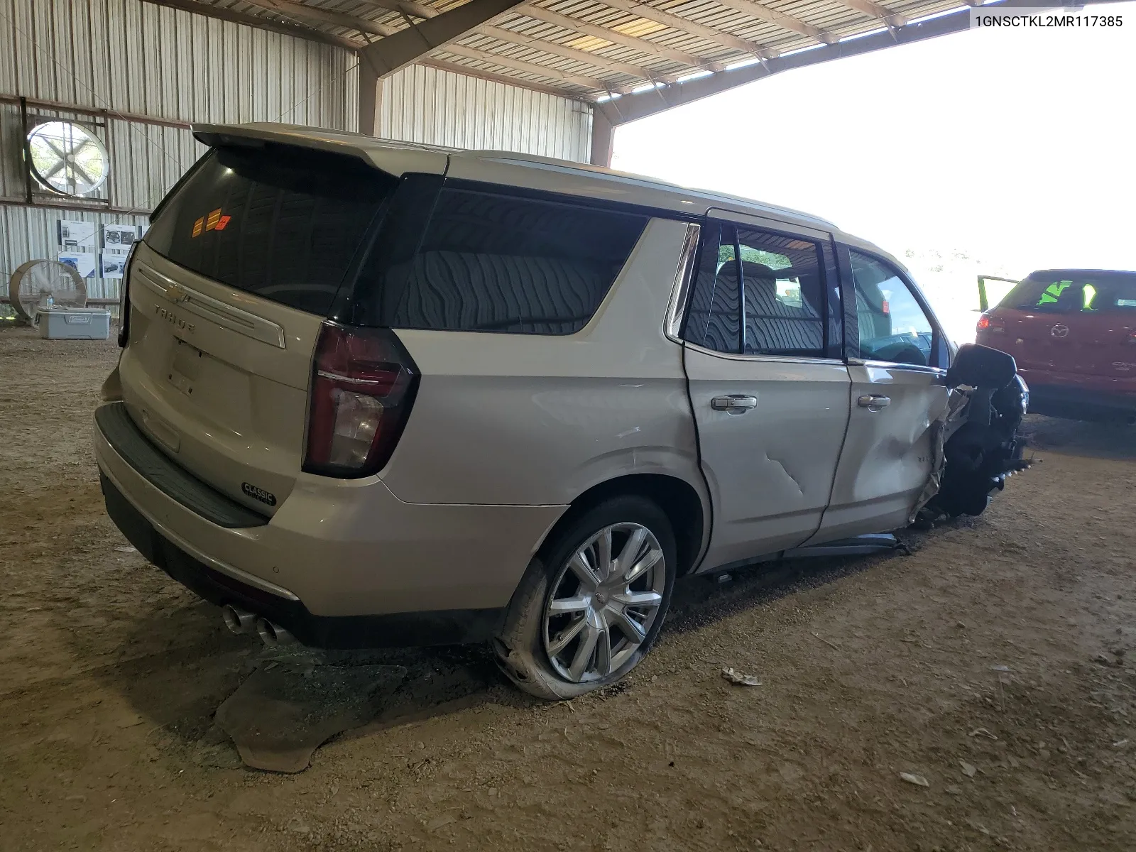 2021 Chevrolet Tahoe C1500 High Country VIN: 1GNSCTKL2MR117385 Lot: 65074284