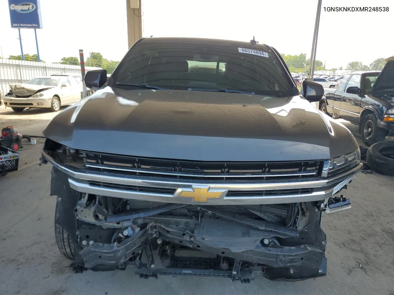 2021 Chevrolet Tahoe K1500 Lt VIN: 1GNSKNKDXMR248538 Lot: 66574894