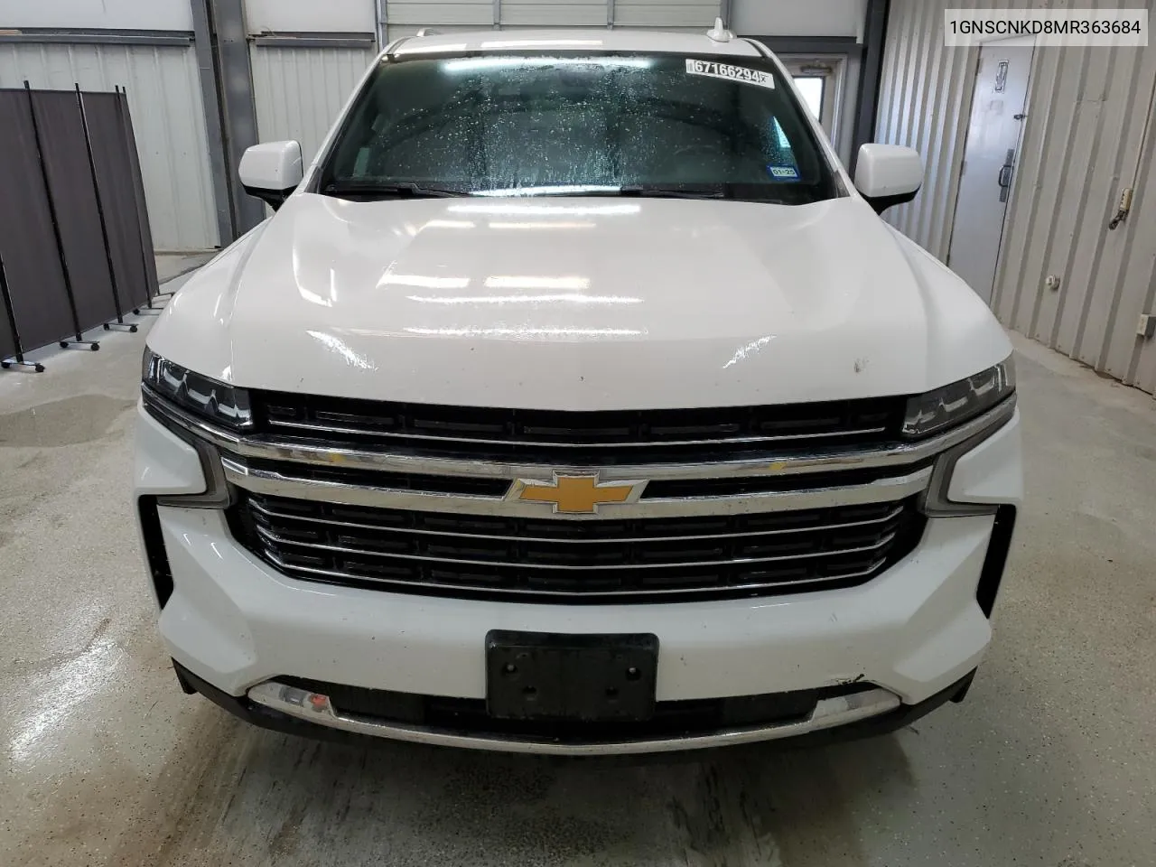 2021 Chevrolet Tahoe C1500 Lt VIN: 1GNSCNKD8MR363684 Lot: 67166294