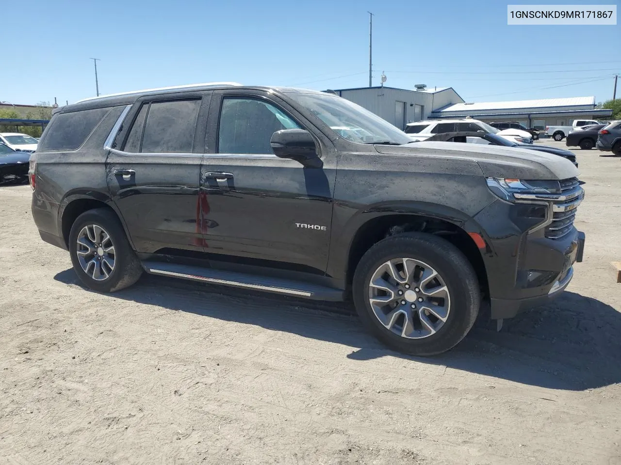 2021 Chevrolet Tahoe C1500 Lt VIN: 1GNSCNKD9MR171867 Lot: 67774364