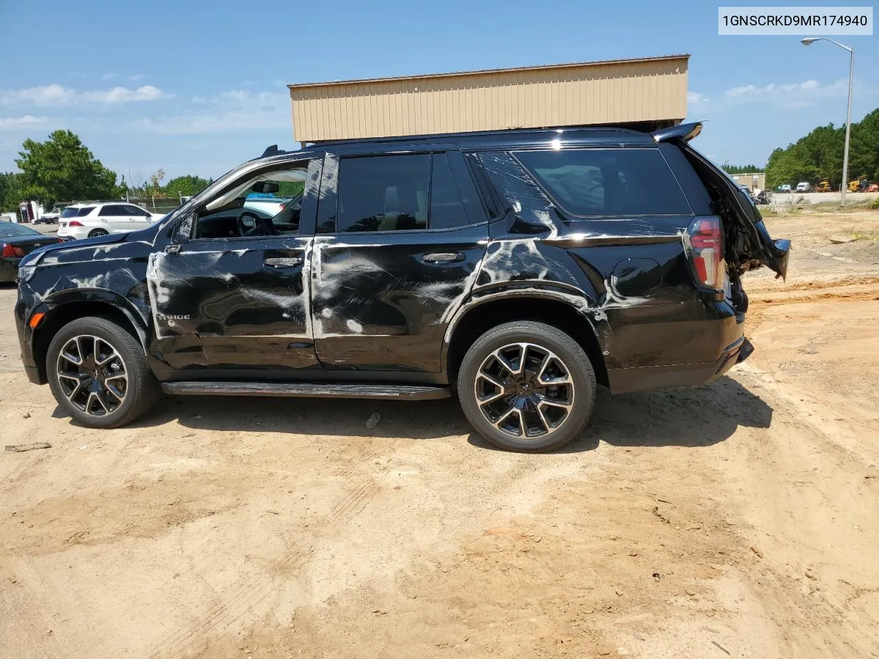 2021 Chevrolet Tahoe C1500 Rst VIN: 1GNSCRKD9MR174940 Lot: 68545674