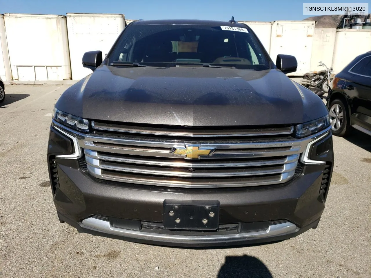 2021 Chevrolet Tahoe C1500 High Country VIN: 1GNSCTKL8MR113020 Lot: 73131364