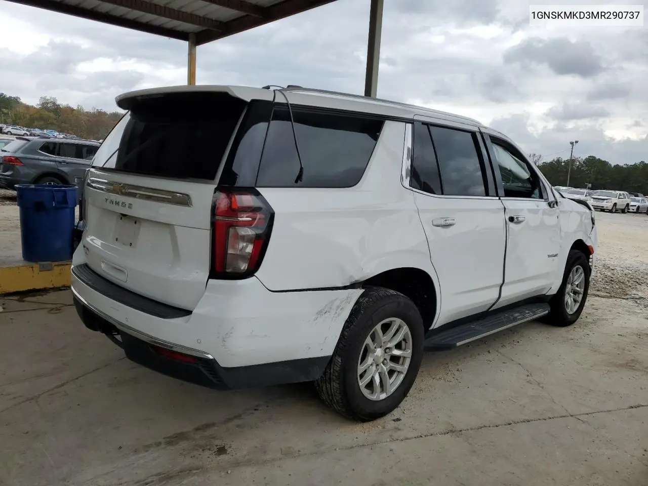 1GNSKMKD3MR290737 2021 Chevrolet Tahoe K1500 Ls