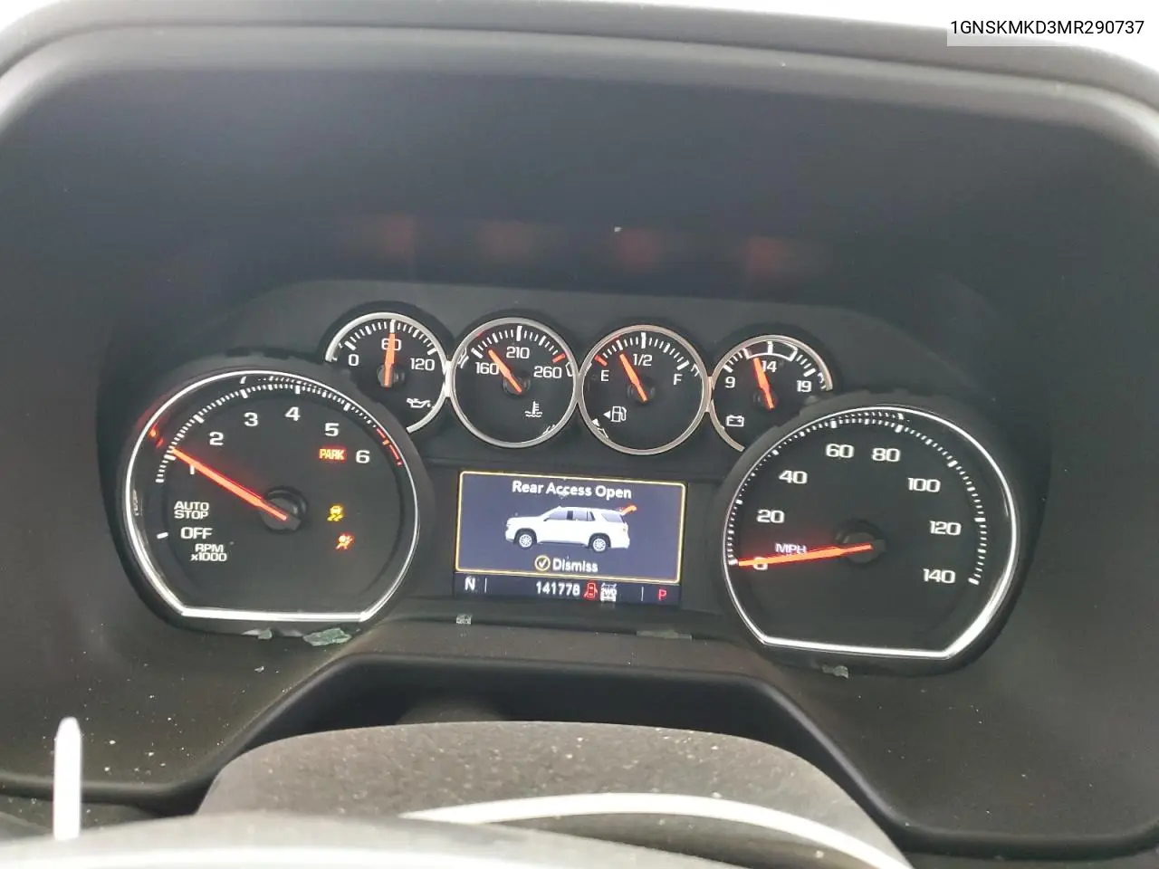 1GNSKMKD3MR290737 2021 Chevrolet Tahoe K1500 Ls
