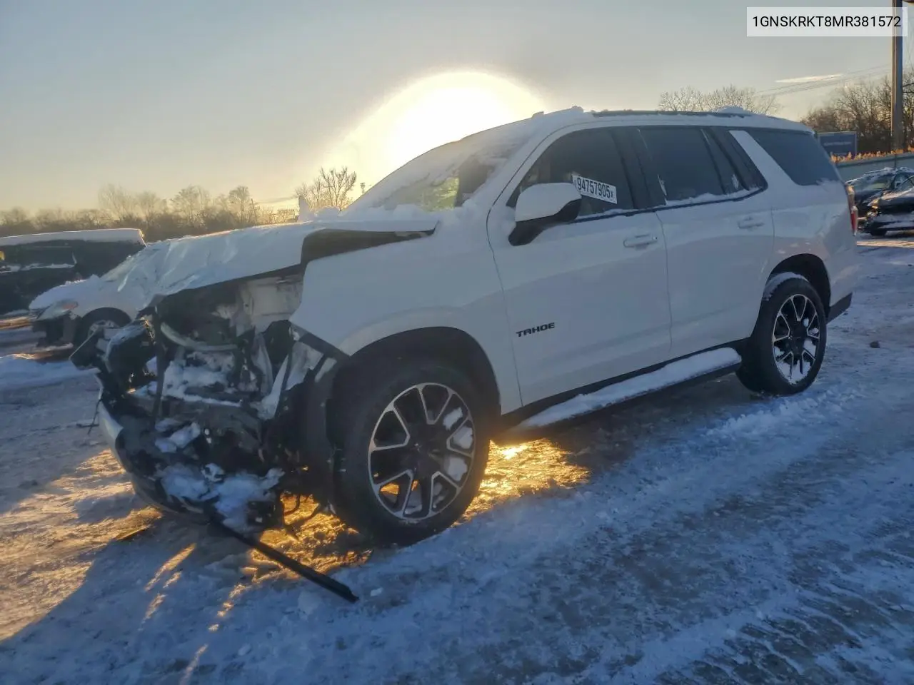 1GNSKRKT8MR381572 2021 Chevrolet Tahoe K1500 Rst