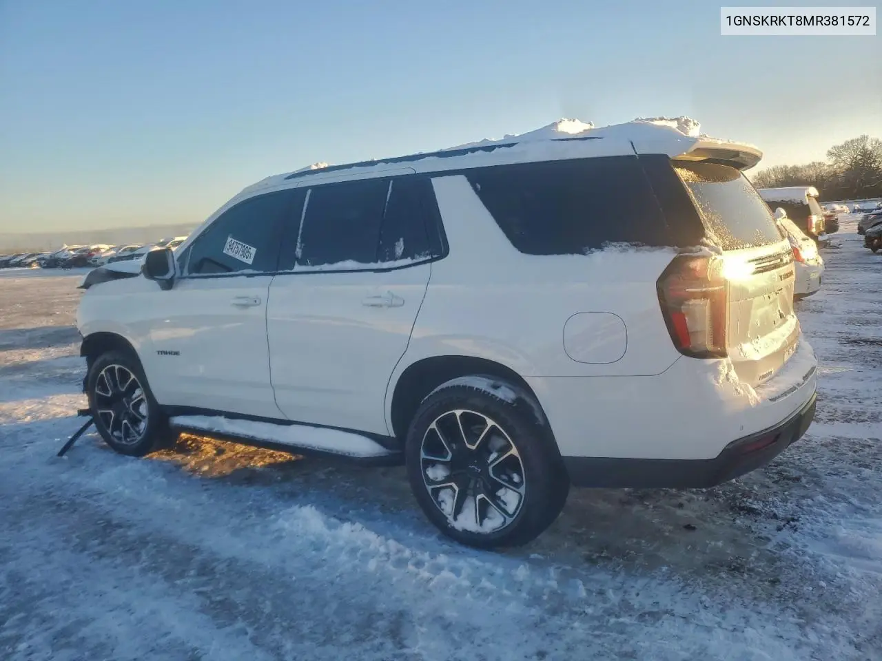 1GNSKRKT8MR381572 2021 Chevrolet Tahoe K1500 Rst