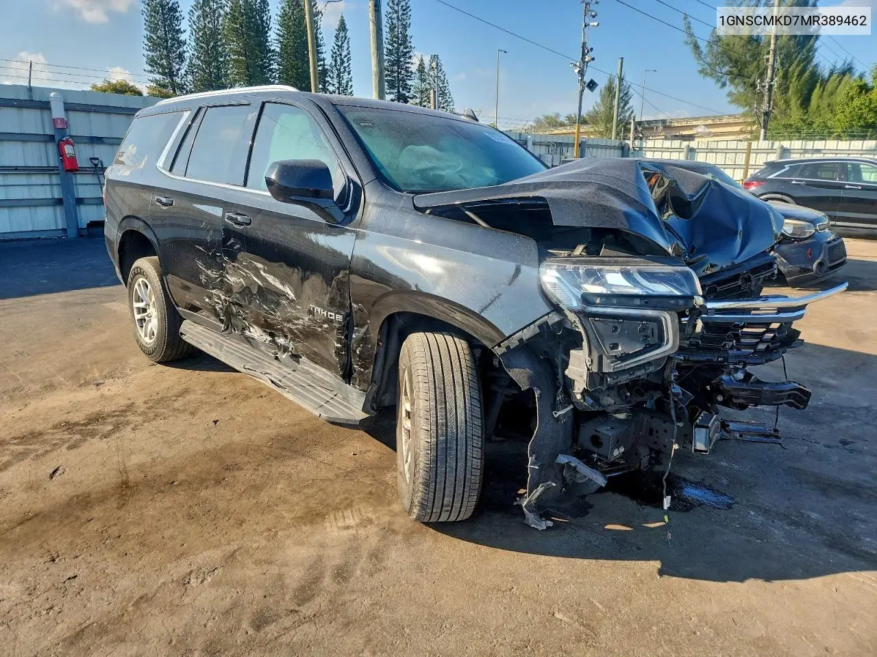 1GNSCMKD7MR389462 2021 Chevrolet Tahoe C1500 Ls